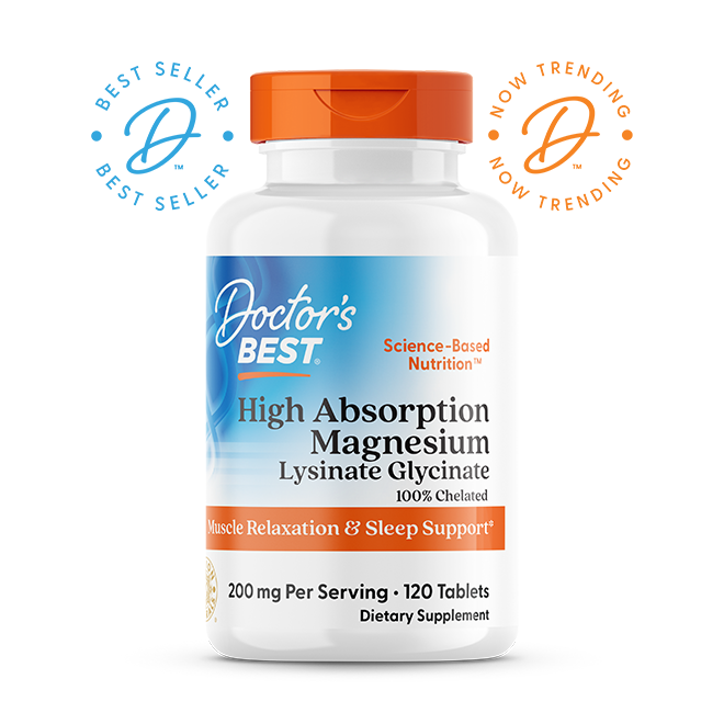 Doctor’s Best High Absorption Magnesium 100mg – 120 Tablets