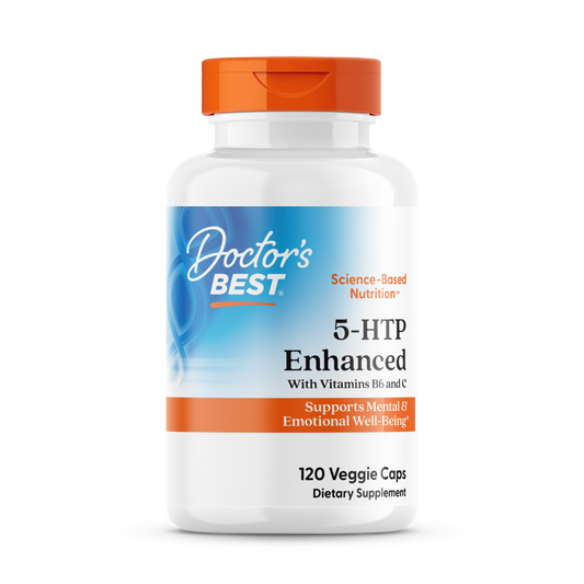 Doctor’s Best 5-HTP Enhanced with Vitamins B6 and C – 120 Veggie Caps