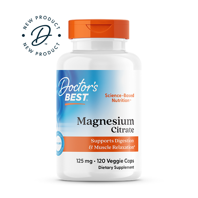 Doctor’s Best Magnesium Citrate 125mg – 120 Veggie Caps