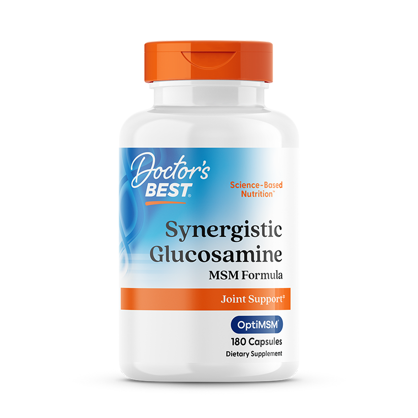 Doctor’s Best Synergistic Glucosamine MSM Formula with OptiMSM – 180 Capsules