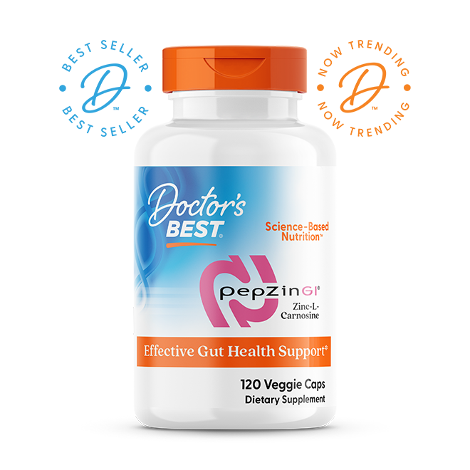 Doctor’s Best PepZin GI Zinc-L-Carnosine – 120 Veggie Caps