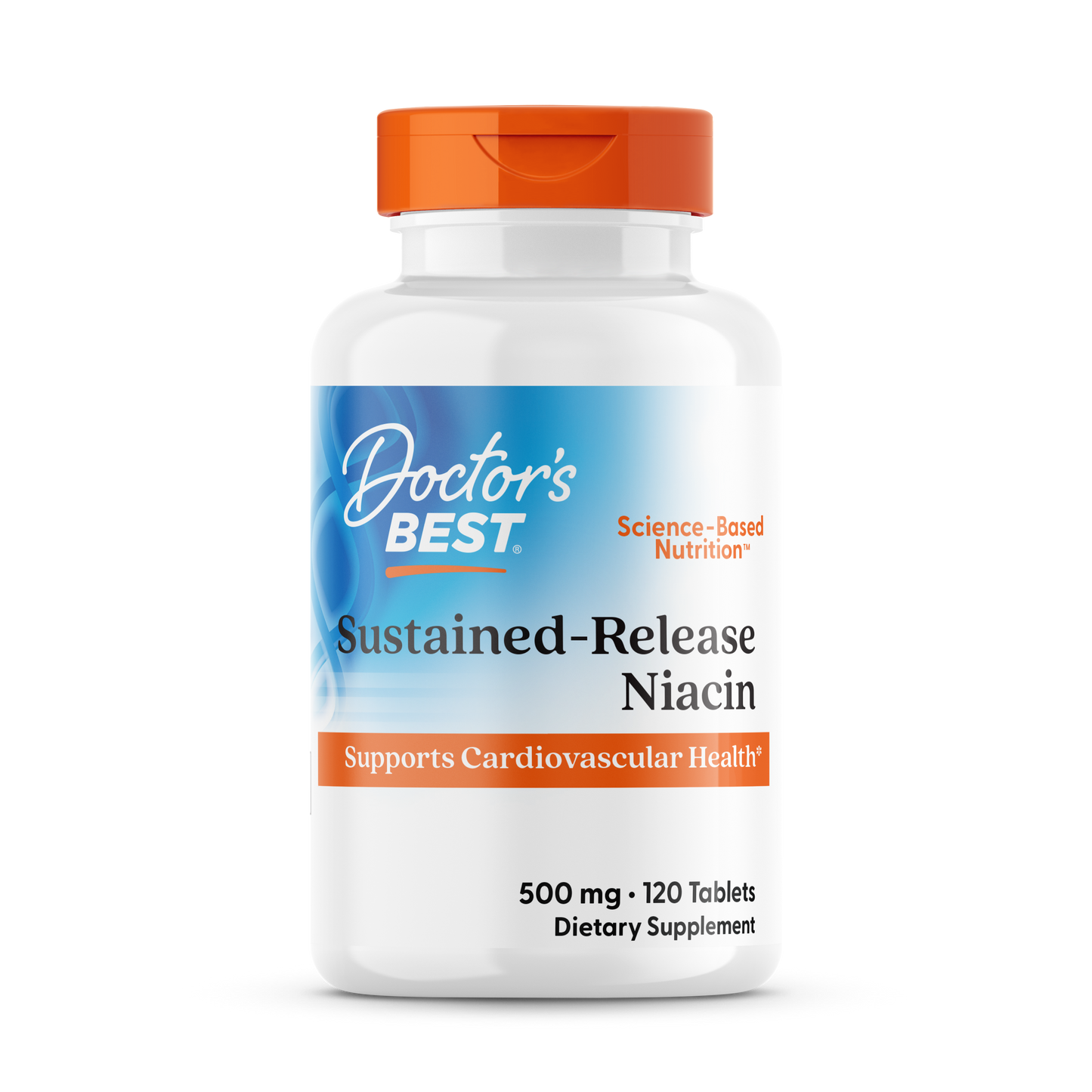 Doctor’s Best Sustained-Release Niacin 500mg – 120 Tablets