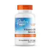 Doctor’s Best Vitamin D3 5000 IU – 360 Softgels