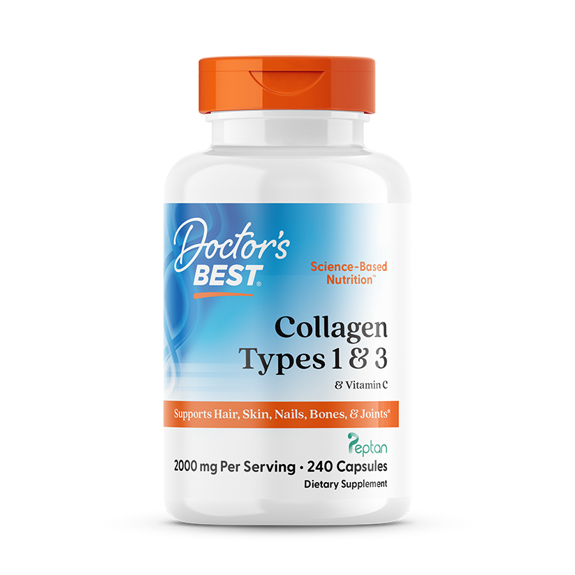 Doctor’s Best Collagen Types 1 & 3 + Vitamin C – 240 Capsules