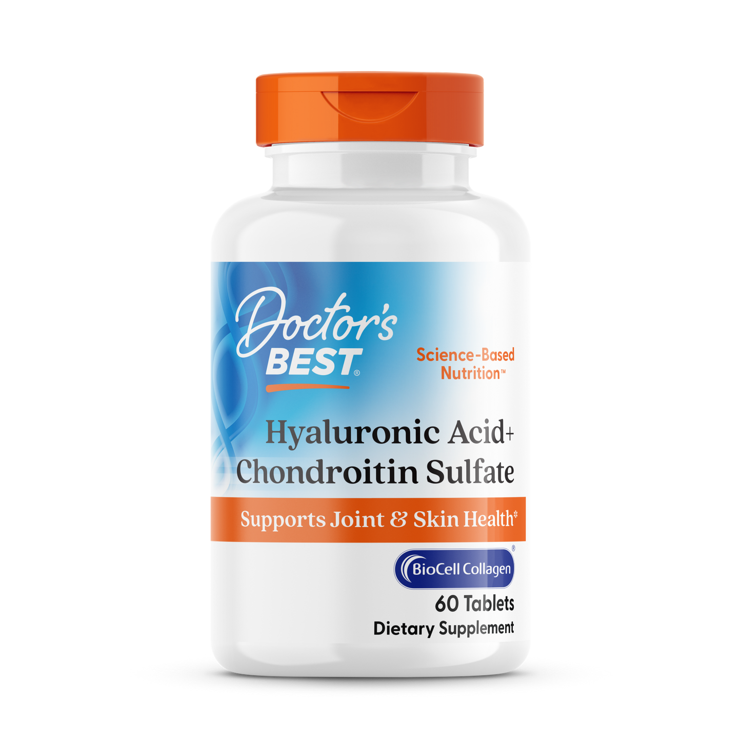 Doctor’s Best Hyaluronic Acid + Chondroitin Sulfate – 60 Tablets