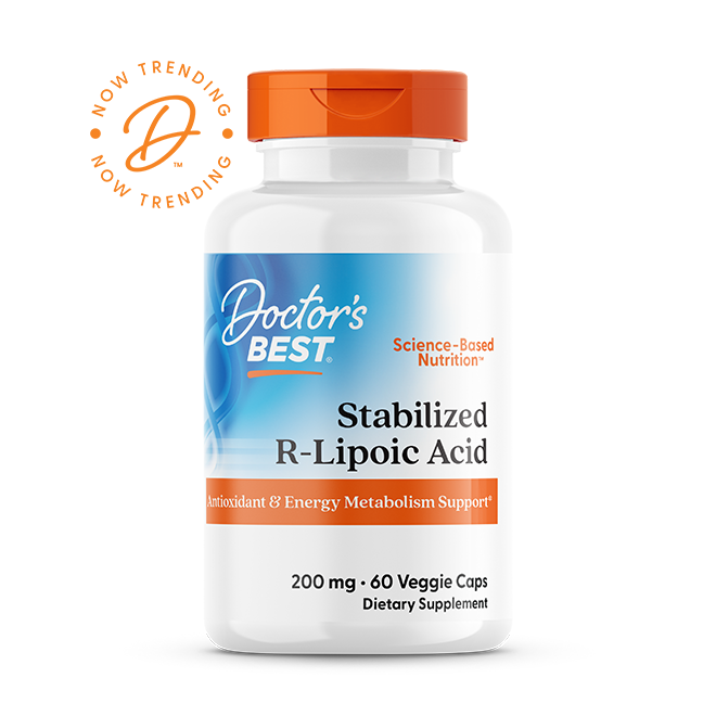 Doctor’s Best Stabilized R-Lipoic Acid 200mg – 60 Veggie Caps
