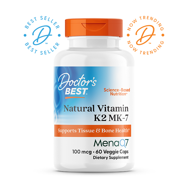 Doctor’s Best Vitamin K2 MK-7 100mcg – 60 Veggie Capsules