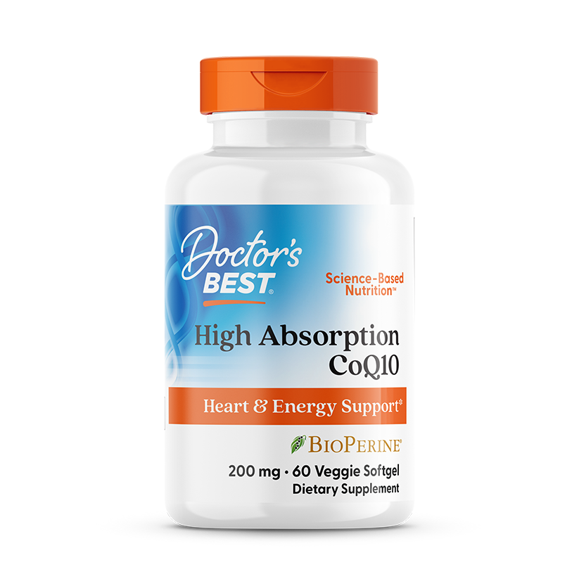 Doctor’s Best High Absorption CoQ10 200mg – 60 Veggie Softgels