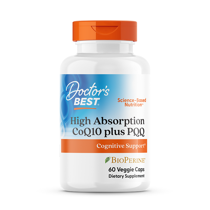 Doctor’s Best High Absorption CoQ10 Plus PQQ – 60 Veggie Caps