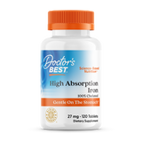 Doctor’s Best High Absorption Iron 27mg – 120 Tablets