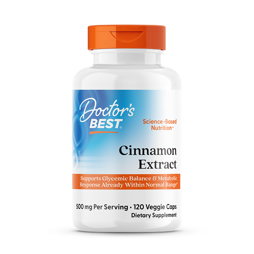 Doctor’s Best Cinnamon Extract 250mg – 120 Veggie Caps