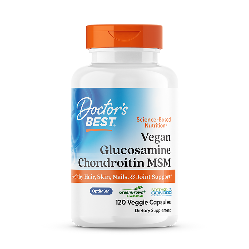 Doctor’s Best Vegan Glucosamine Chondroitin MSM – 120 Veggie Caps