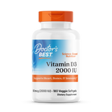 Doctor’s Best Vitamin D3 2000 IU – 180 Veggie Softgels