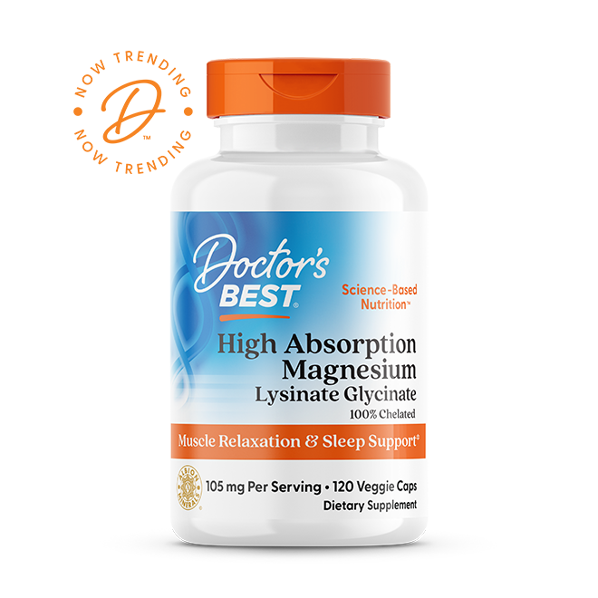 Doctor’s Best High Absorption Magnesium 52.5mg – 120 Veggie Capsules