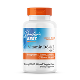 Doctor’s Best Vitamin D3 + K2 MK-7 – 60 Veggie Capsules