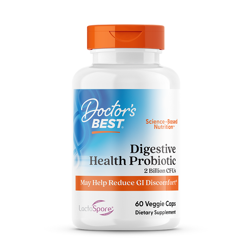 Doctor’s Best Digestive Health Probiotic 2 Billion CFU – 60 Veggie Capsules