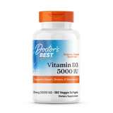 Doctor’s Best Vitamin D3 5000 IU – 180 Veggie Softgels