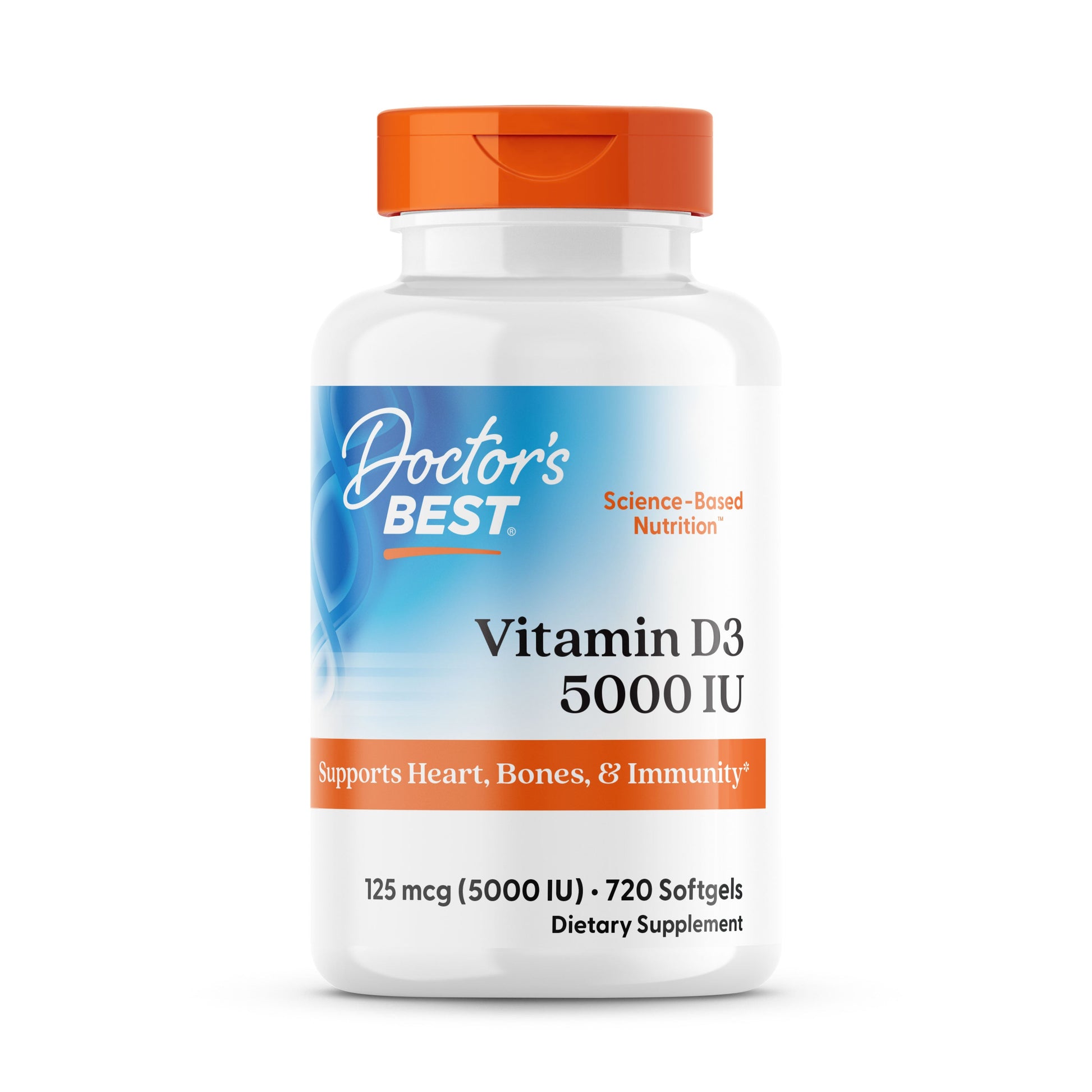 Doctor’s Best Vitamin D3 5000 IU – 720 Softgels