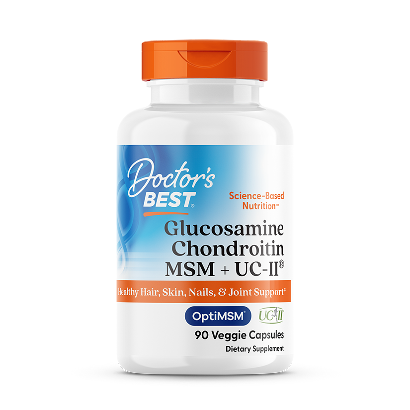 Doctor’s Best Glucosamine Chondroitin MSM + UC-II – 90 Veggie Capsules